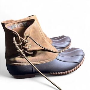 Marley Lilly Brown and Black Duck Boots